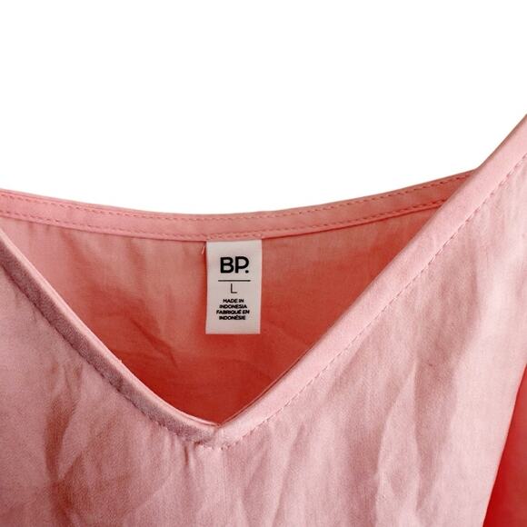 bp. Satin Matte Cropped Camisole Tank Top Pink Size Large - Picture 4 of 5